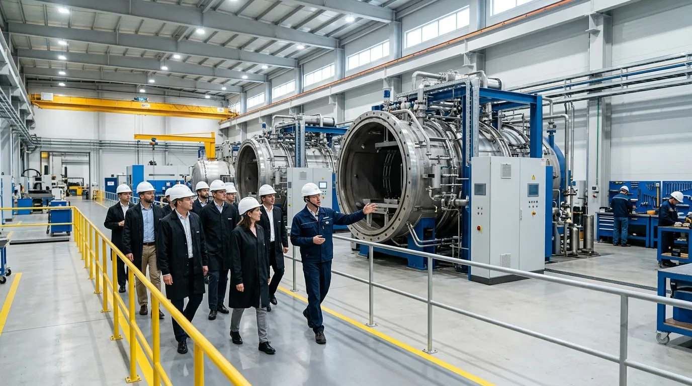 Factory tour and customer visit visual