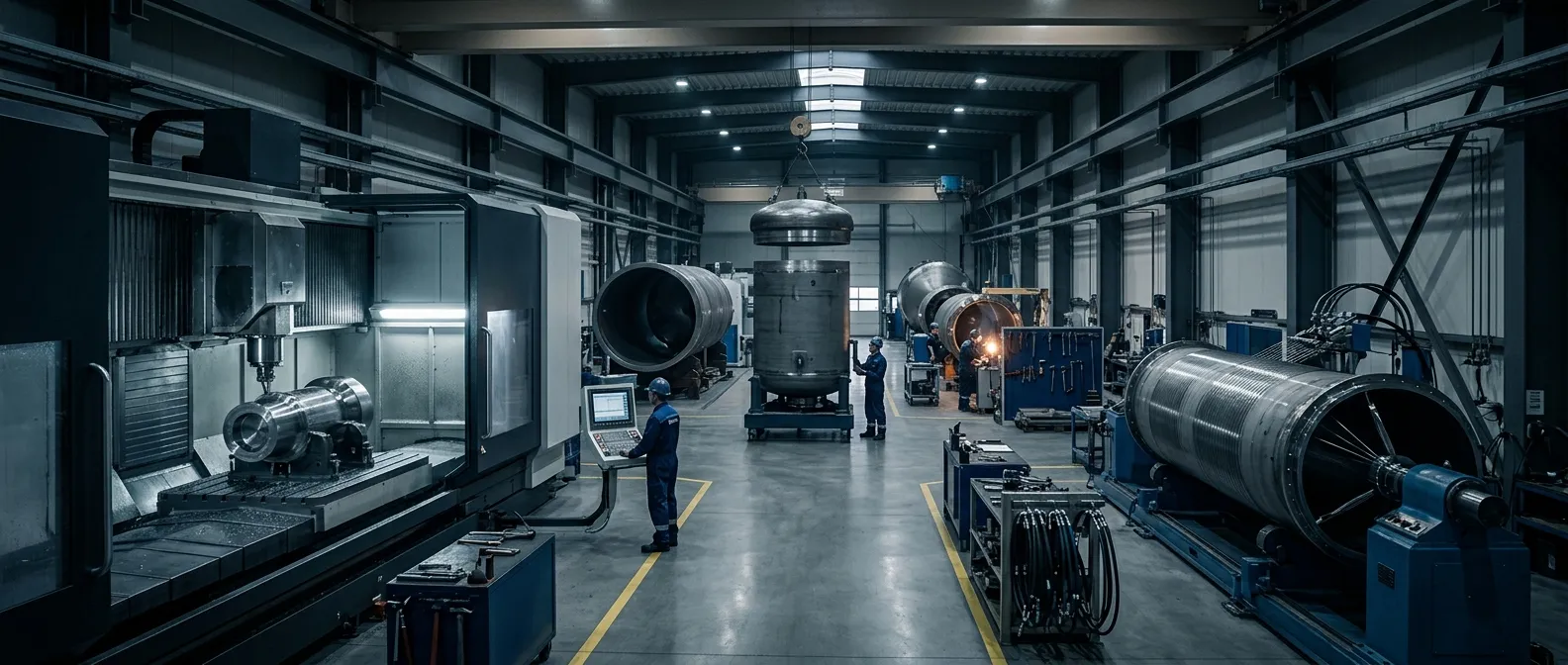 Production workshop panorama visual
